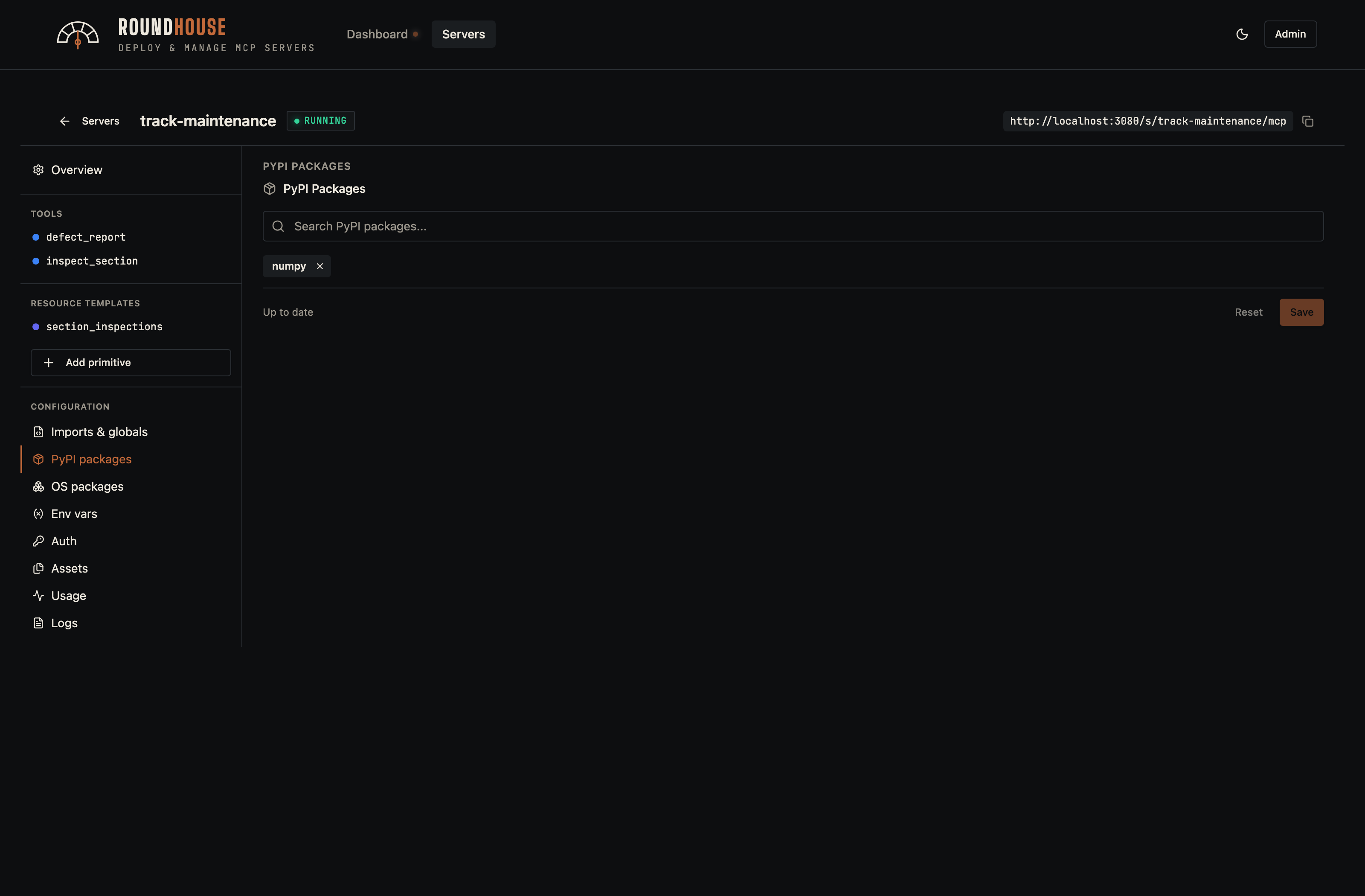 Editor — packages (pip)